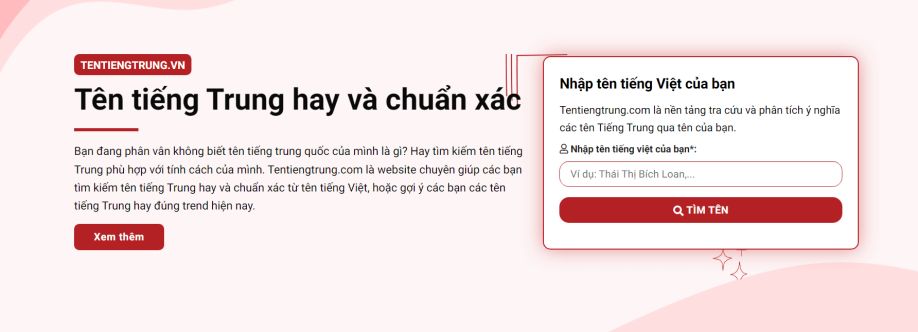Tên tiếng Trung cover