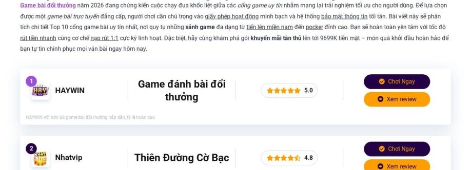 Game Bài Đổi Thưởng cover